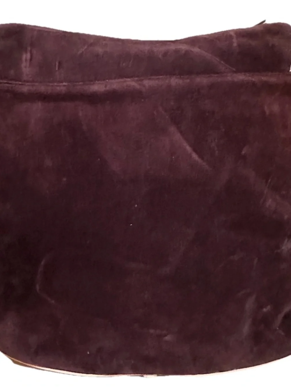 Vintage Juicy Couture Velour Messenger Bag Features Embroidered La Couture Y2K